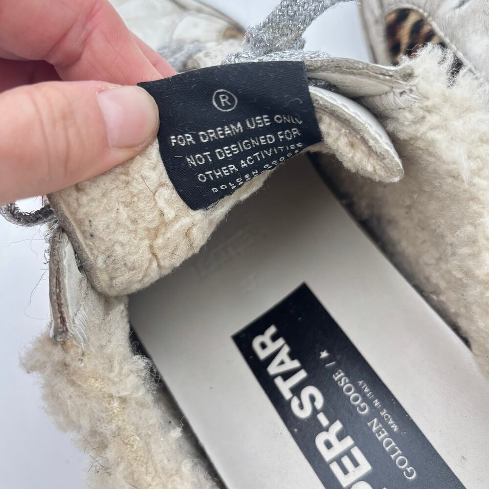 Golden Goose Superstar Sabot Sneakers Slides Shearling Lined Women's 37 US 7 - Picture 11 of 14